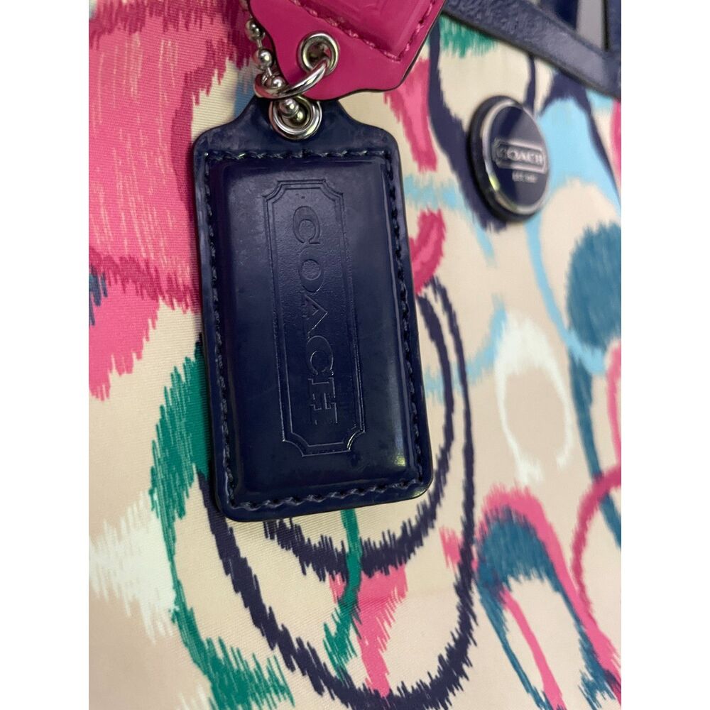 Coach Bag NWT Coach 2013 Vintage Ikat Scribble C Tote - Picture 7 of 9